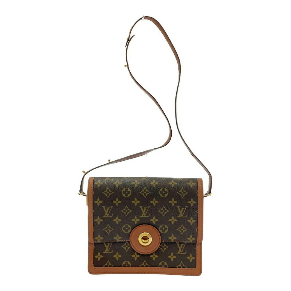 LOUIS VUITTON Monogram Raspail Shoulder Bag Brown